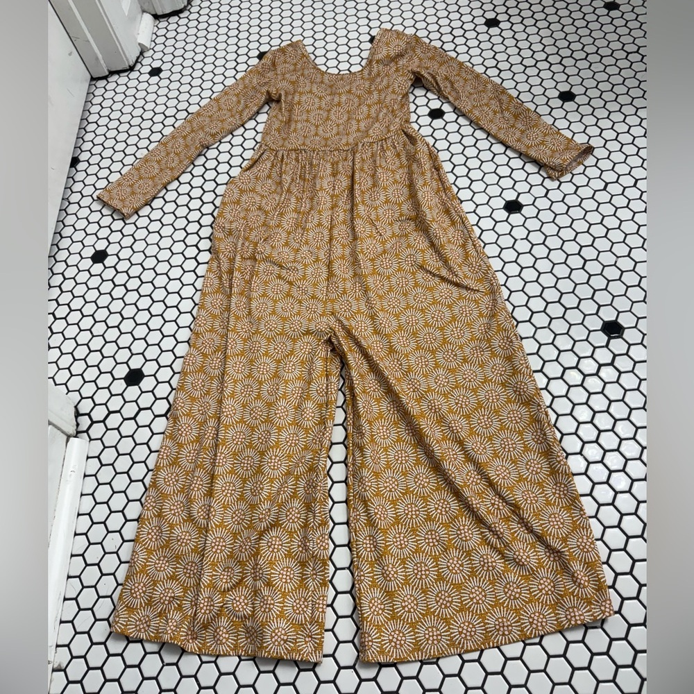 Sweet Caroline Floral Jumpsuit with pockets size 9T